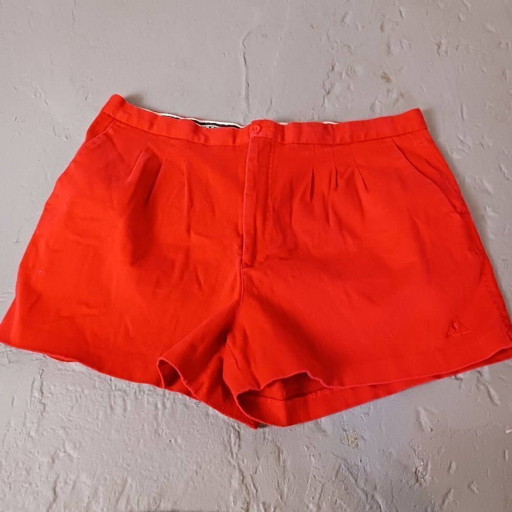 Vintage Le Coq Sportif Shorts Men's size 38 L Cherry Red 3.25" Inseam
